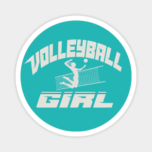 Volleyball Girl sports net jumping court athletic Magnet